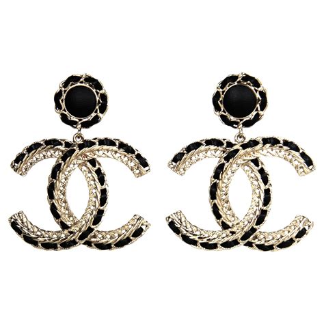 chanel hanging ball earrings|Chanel earrings online shop.